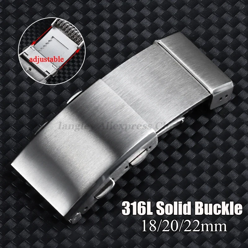 Luxury Watch Repair - 18/20/22mm 316L Solid Stainless Steel Watch
