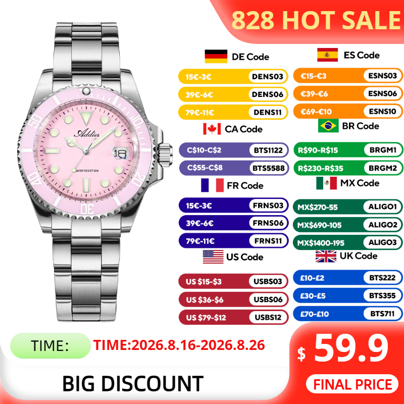 ADDIES 36mm 50m Waterproof Wom - đánh giá và giá Luxury Watch Quality