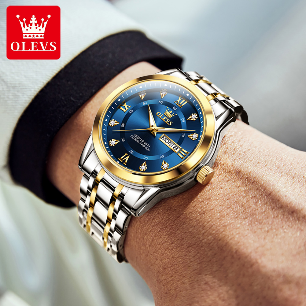 OLEVS Brand Fashion men's watc - đánh giá và giá Luxury Watch Quality