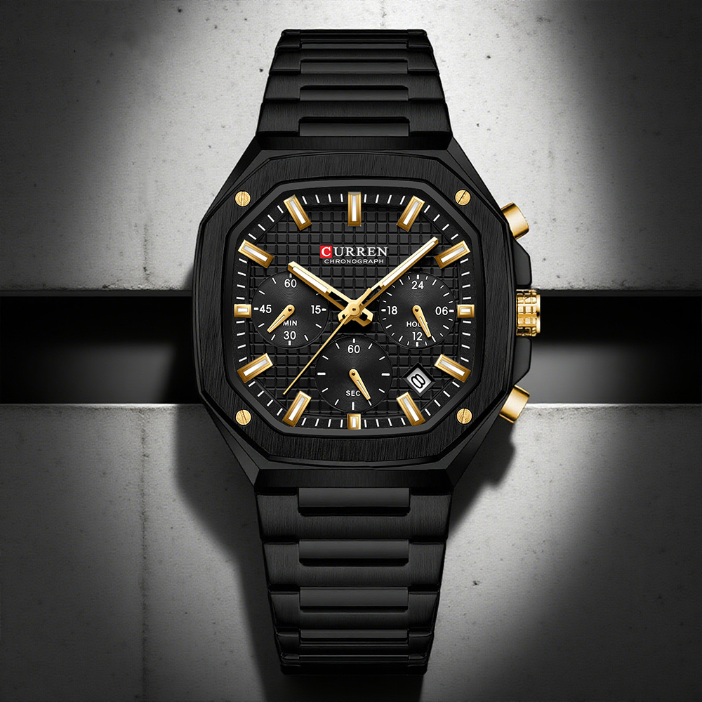 CURREN Luxury Square Chrono Wa - đánh giá và giá Luxury Watch Men