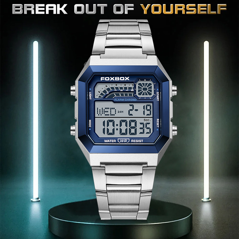 FOXBOX Fashion Luxury Digital  - đánh giá và giá Luxury Watch Men